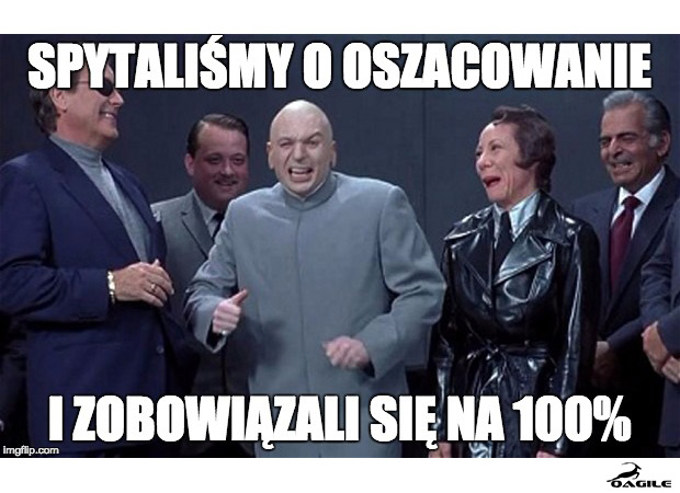 szacowanie w godzinach meme