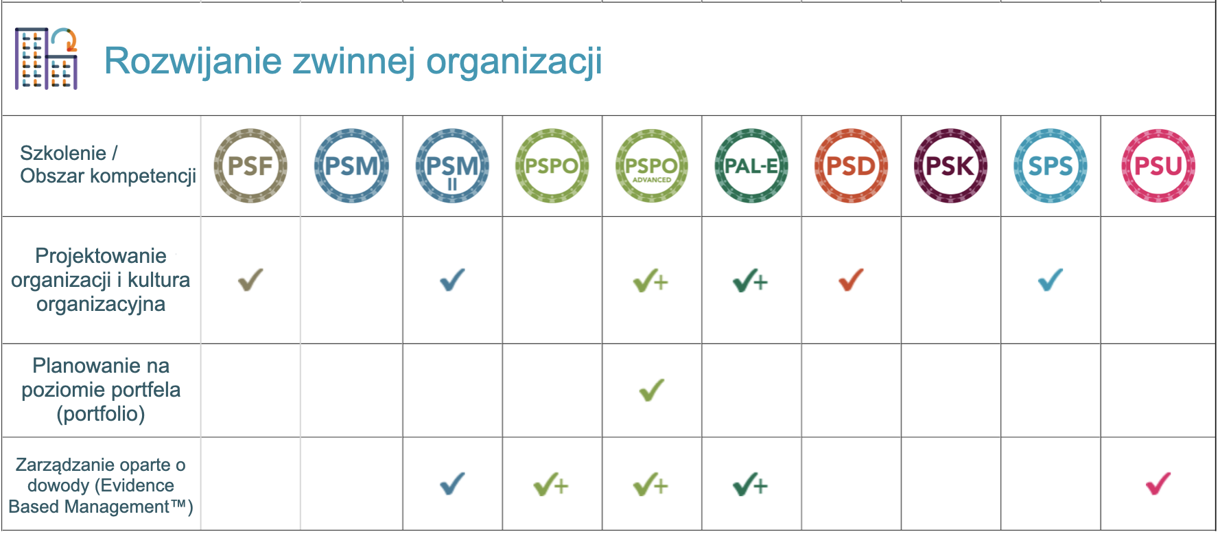 rozwijanie zwinnej organizacji
